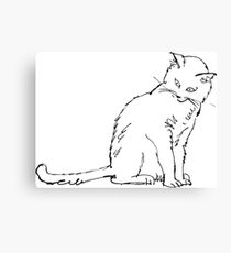 Cat Illustration Canvas Print