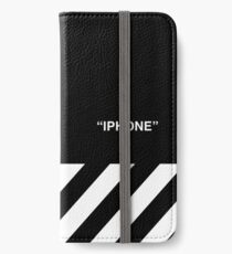 OFF-WHITE Inspired Simple Wording Illustration iPhone Wallet/Case/Skin