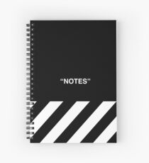 OFF-WHITE Inspired Simple Wording Illustration Spiral Notebook