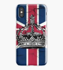 British union jack flag jubilee vintage crown iPhone Case/Skin