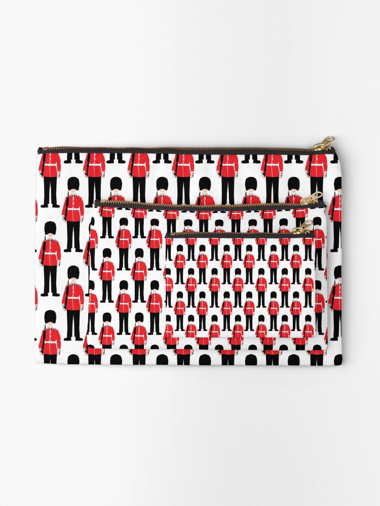 Alternate view of British Beefeater Soldiers // London England Zipper Pouch