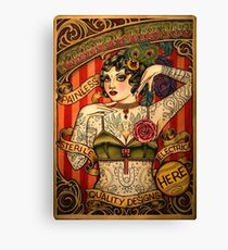CHAPEL TATTOO; Vintage Body Advertising Art Canvas Print