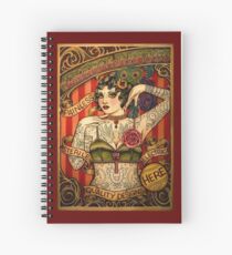 CHAPEL TATTOO; Vintage Body Advertising Art Spiral Notebook