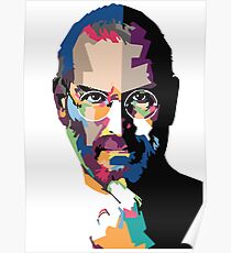 Steve Jobs portrait Poster