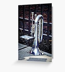 Baritone Horn Before Parade Greeting Card
