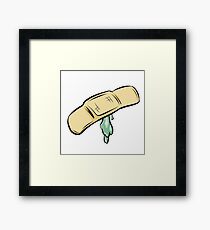 Oozing Band-Aid Framed Print
