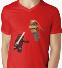 Vader Chokes Jar Jar Men's V-Neck T-Shirt