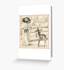 The Red Fan Greeting Card