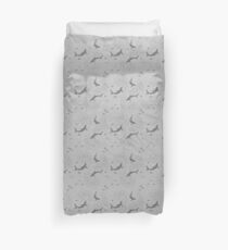 Sharks and fishes - Grey Duvet Cover