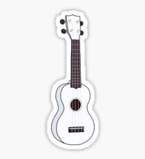 White ukulele Sticker