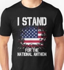 I Stand I Don't Kneel Patriotic American T-Shirts Unisex T-Shirt