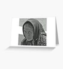 The Face Speaks Volumes Greeting Card