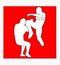 Knee Attack Photographic Print