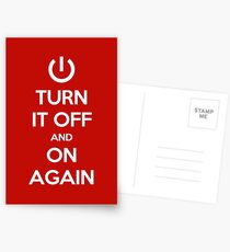 Keep Calm - Turn It Off and On Again Postcards
