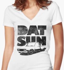 Datsun 620 Fatty Women's Fitted V-Neck T-Shirt