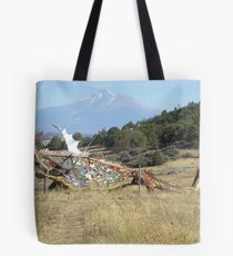 Metal Dragon of the Fields of Dreams Tote Bag