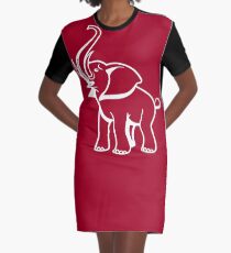 Delta Elephant Sigma Red Theta 2 Graphic T-Shirt Dress
