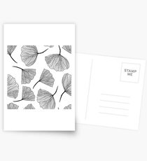 Fantasy flowers black and white. Postcards