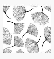 Fantasy flowers black and white. Photographic Print