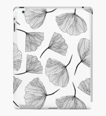 Fantasy flowers black and white. iPad Case/Skin