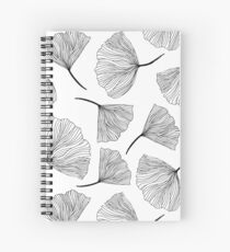 Fantasy flowers black and white. Spiral Notebook