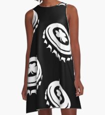 Shamrock Beer Cap Irish Drinking Gift A-Line Dress