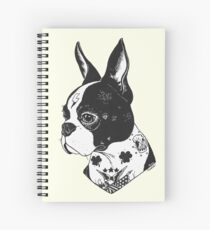 Tattooed Boston Terrier Spiral Notebook