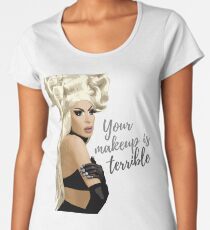 "Ihr Make-up ist schrecklich" Alaska Thvnderfvck 5000 Zitat Premium Rundhals-Shirt