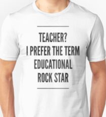 Educational Rock Star Teacher Unisex T-Shirt