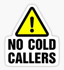 No Cold Callers Sticker