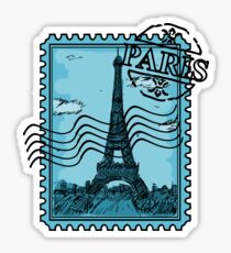Paris Stamp - Blue Sticker