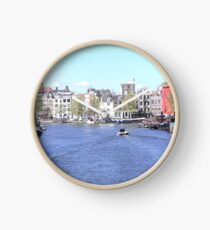Little boat in Amsterdam Clock