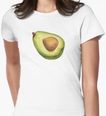 Avocado. color pencil Women's Fitted T-Shirt