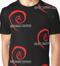 apt-get install anarchism Graphic T-Shirt