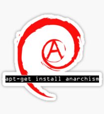 apt-get install anarchism Sticker