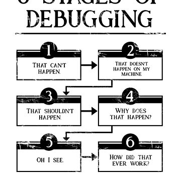 Artwork thumbnail, 6 Stages Of Debugging  by underheaven
