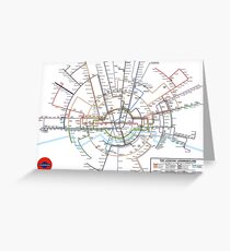 London Underground Map Greeting Card