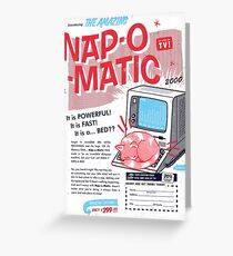 Nap-O-Matic Grußkarte