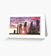 Craigh Na Dun Quote - Outlander. Greeting Card