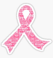 Breast Cancer Awareness Ribbon Sticker