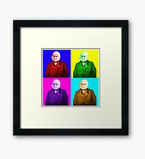 John Quincy Adams Pop Art Framed Print
