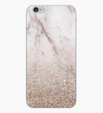 Glitter Ombre - rosa Marmor & Roségold Glitzer iPhone-Hülle & Cover
