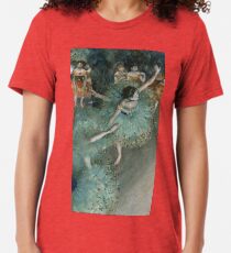 Swaying Dancer (Dancer in Green) by Edgar Degas Tri-blend T-Shirt