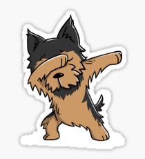 Dabbing Yorkshire Terrier Funny Yorkie Sticker