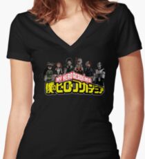 My Hero Academia Women's Fitted V-Neck T-Shirt