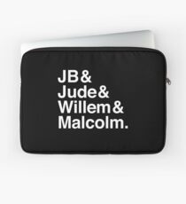 Ein kleines Leben Buch JB & Jude & Willem & Malcolm (in weiß) Laptoptasche