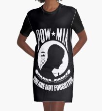 POW/MIA Graphic T-Shirt Dress