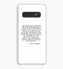 She was beautiful - F Scott Fitzgerald Case/Skin for Samsung Galaxy