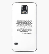 Sie war wunderschön - F Scott Fitzgerald Hülle & Klebefolie für Samsung Galaxy