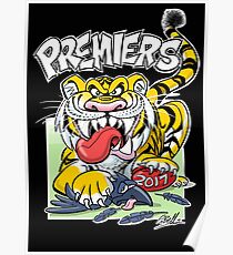AFL Tigers 2017 - 'We smashed 'em' in black Poster